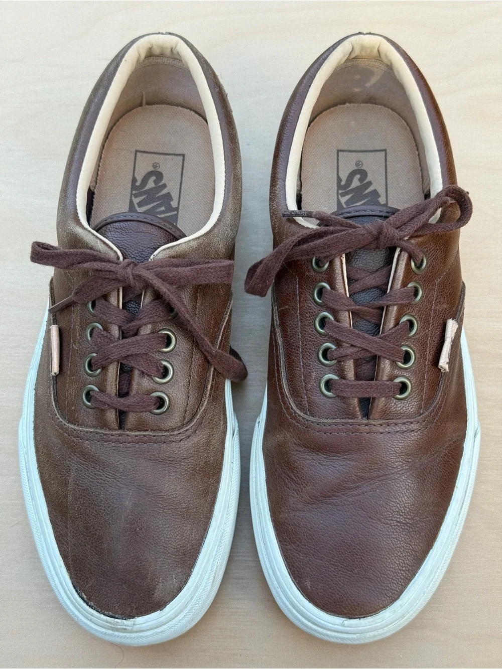 Vans Era Lux Leather Brown Low-Top Sneakers Men’s 7.5 Women’s 9 Unisex Skater
